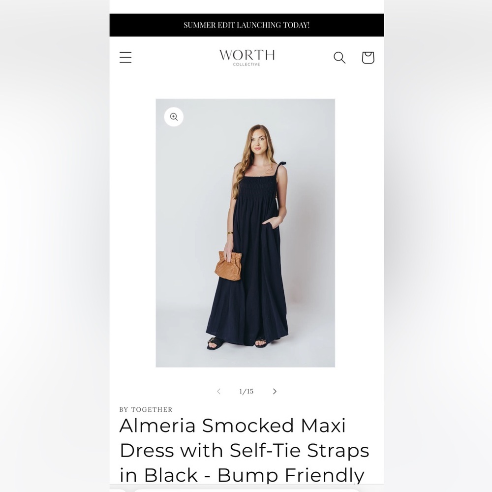 Bump friendly maxi dress